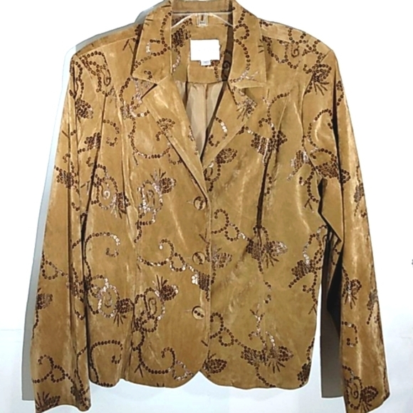 ERIN LONDON NWT FAUX SUEDE JACKET BLAZER SIZE XL - Picture 1 of 12